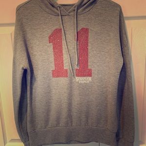 Stranger Things Long Sleeve Hooded Shirt